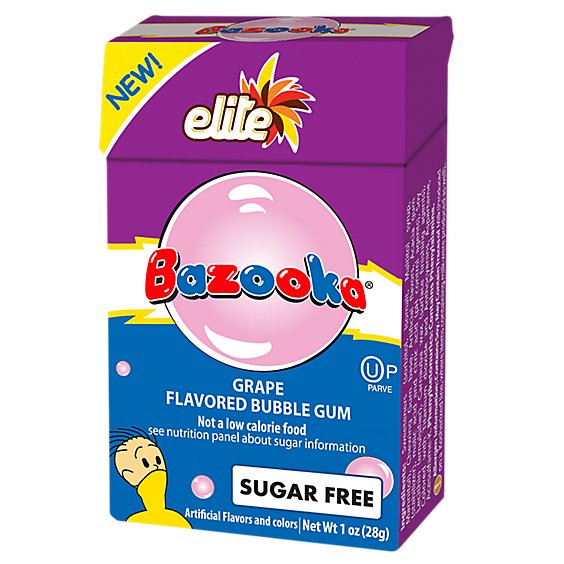 Bazooka Bubble Gum Grape - .9 Oz