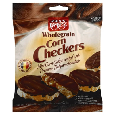 Paskesz Chocolate Covered Corn Checkers - 1.4 Oz - Image 1