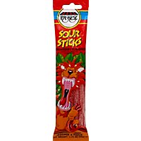 Paskesz Candy Sour Stick Strawberry - 1.75 Oz - Image 1