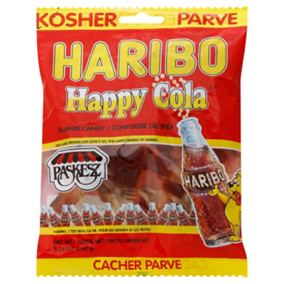 Paskesz Candy Haribo Gummi Cola Bottl - 5.29 Oz - Image 1