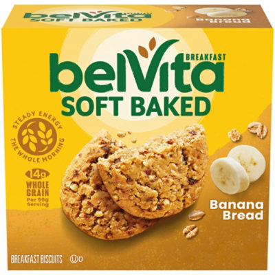 belVita Soft Baked Banana Bread Breakfast Biscuits - 5-1.76 Oz