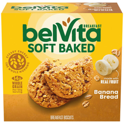 belVita Soft Baked Banana Bread Breakfast Biscuits - 5-1.76 Oz