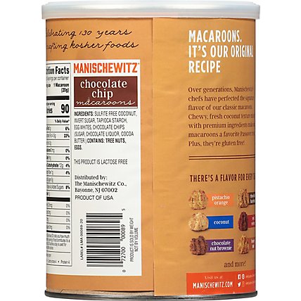 Manischewitz Macaroons Chocolate Chip - 10 Oz - Image 6