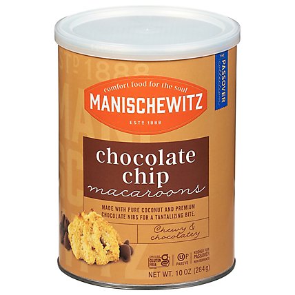 Manischewitz Macaroons Chocolate Chip - 10 Oz - Image 1