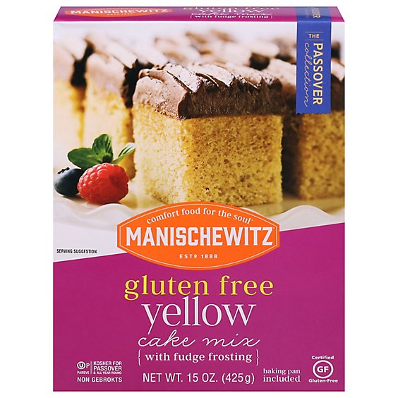 Manischewitz Cake Mix Yellow Gluten Free - 15 Oz