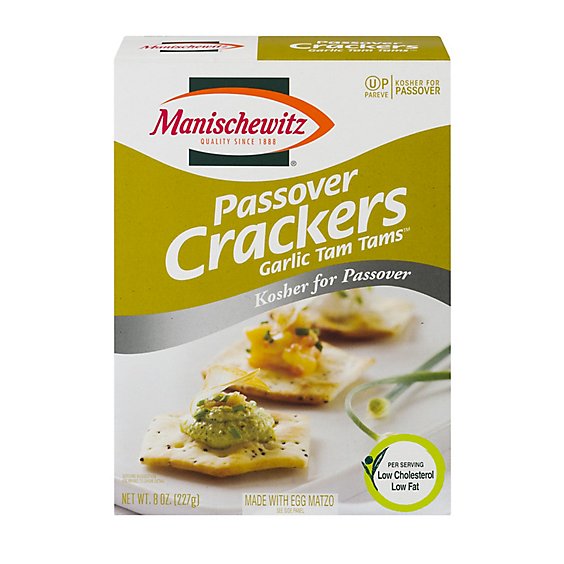 Manischewitz Tam Tam Garlic Crackers - 8 Oz