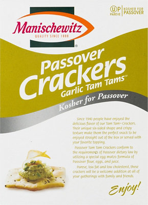 Manischewitz Tam Tam Garlic Crackers - 8 Oz - Image 2