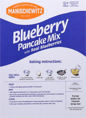 Manischewitz Blueberry Pancake Mix - 9 Oz - Image 6