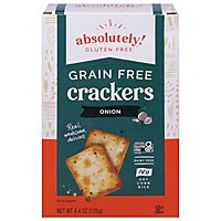 Absolutely Gluten Free Toasted Onion Crackers - 4.4 Oz - Image 1