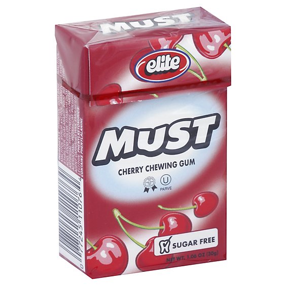 Elite Must Chewing Gum Cherry - 1.06 Oz