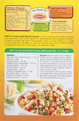 Osem Israeli Pearl Tri-Color Couscous - 8.8 Oz - Image 5