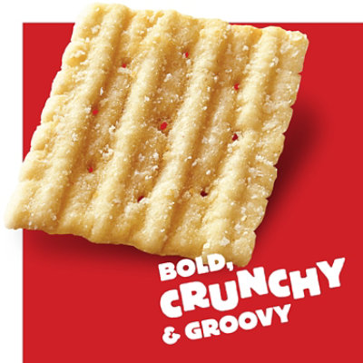 Cheez-It Grooves Cheese Crackers Crunchy Snack Sharp White Cheddar - 9 Oz - Image 4