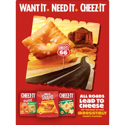 Cheez-It Grooves Crunchy Cheese Crackers Sharp White Cheddar Snack Crackers - 9 Oz - Image 8