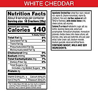 Cheez-It Grooves Cheese Crackers Crunchy Snack Sharp White Cheddar - 9 Oz - Image 4