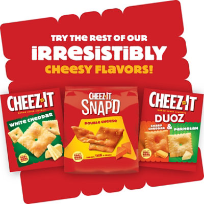Cheez-It Grooves Crunchy Cheese Crackers Sharp White Cheddar Snack Crackers - 9 Oz - Image 6