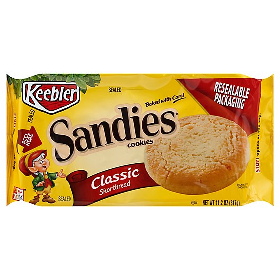 Keebler Sandies Cookies Shortbread Original - 11.3 Oz