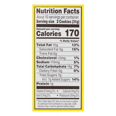 Keebler Sandies Cookies Shortbread Pecan - 11.3 Oz - Image 4