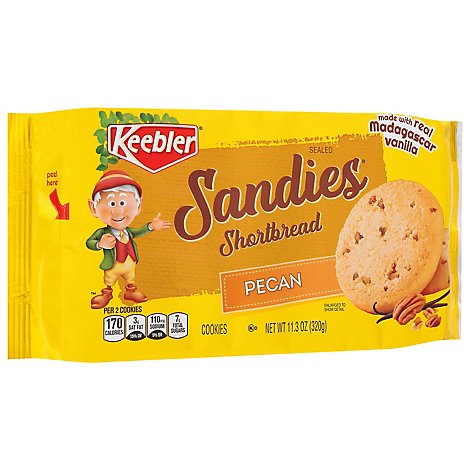 Keebler Sandies Cookies Shortbread Pecan - 11.3 Oz