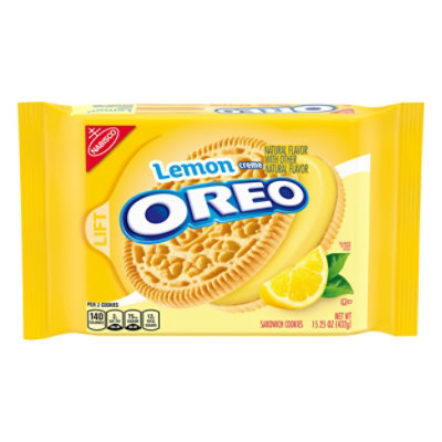 OREO Cookies Sandwich Lemon Twist Flavor Creme - 15.25 Oz