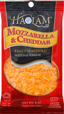 Haolam Cheddar & Mozzarella Shredded Chovol Yisroel - 8 Oz - Image 2