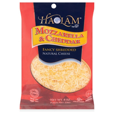 Haolam Cheddar & Mozzarella Shredded Chovol Yisroel - 8 Oz