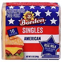 Borden Cheese American Cheese Single Wrapped Slice - 12 Oz - Image 1