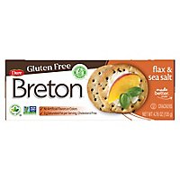 Breton Snacking Crackers Gluten Free Original With Flax - 4.76 Oz - Image 1