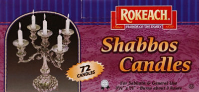 Rokeach Household Candles - 72 Count - Image 1