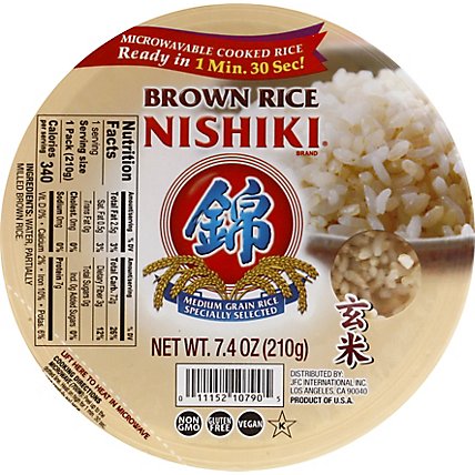 Nishiki Rice Brown Premium Whole Grain - 7.4 Oz - Image 2
