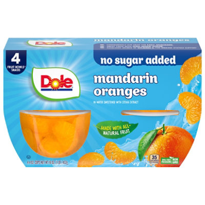 Dole Mandarin Oranges No Sugar Added Cups - 4-4 Oz - Image 2