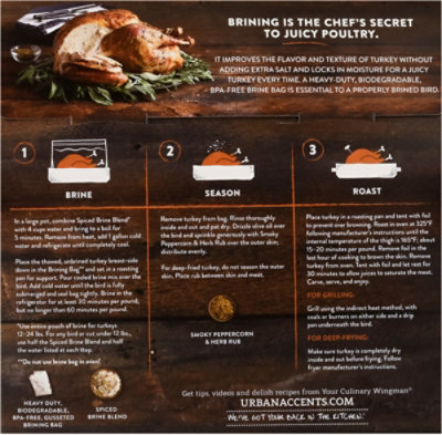 Urban Accents Gourmet Gobbler Turkey Brine And Rub Kit Complete - Each - Image 5
