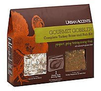 Urban Accents Gourmet Gobbler Turkey Brine And Rub Kit Complete - Each