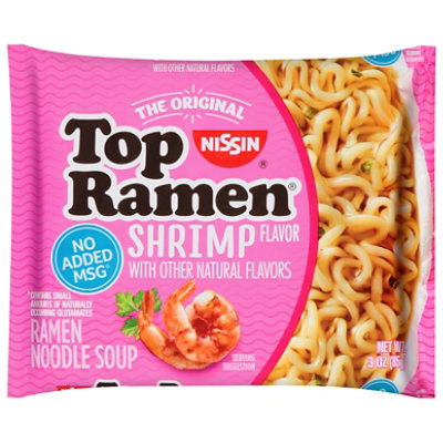 Nissin Top Ramen Ramen Noodle Soup Shrimp Flavor - 3 Oz - Image 3