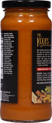 Mr Kooks Creamy Tomato Delicacy Butter Chicken Sauce - 16.5 Oz - Image 5