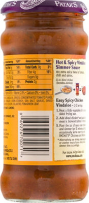 Pataks Original Simmer Sauce Hot And Spicy Vindaloo - 12.3 Oz - randalls