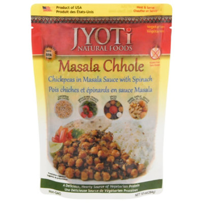 Jyoti Indian Cuisine Chickpeas With Spinach Masala Chhole - 10 Oz - Image 3