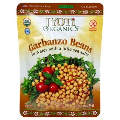 Jyoti Organics Garbanzo Beans - 10 Oz - Image 1
