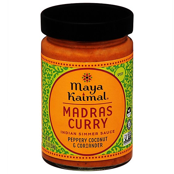 Maya Kaimal Indian Simmer Sauce Madras Curry Medium - 12.5 Oz