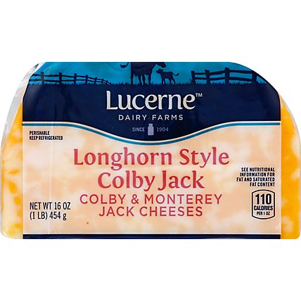 Lucerne Cheese Chunk Longhorn Colby Jack - 16 Oz - Image 2