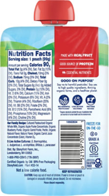 Stonyfield Organic Yogurt Whole Milk Blueberry Apple Carrot - 3.7 Oz - Image 5