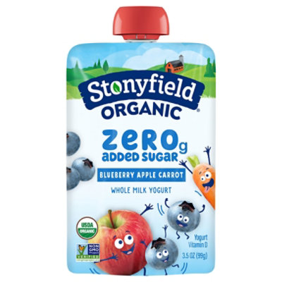 Stonyfield Organic Yogurt Whole Milk Blueberry Apple Carrot - 3.7 Oz - Image 1