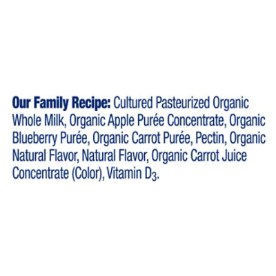 Stonyfield Organic Yogurt Whole Milk Blueberry Apple Carrot - 3.7 Oz - Image 4