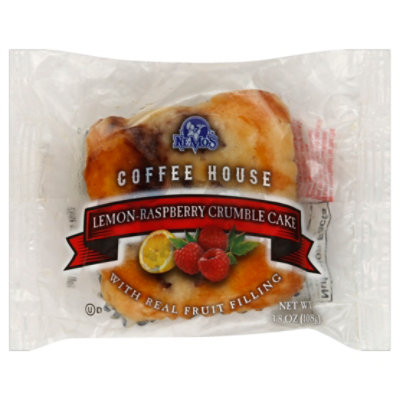 Ne-Mos Coffee House Crumble Cake Lemon Raspberry - 3.8 Oz