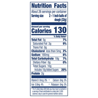 Pillsbury Cookies Refrigerated Peanut Butter Value Size - 30 Oz - Image 3