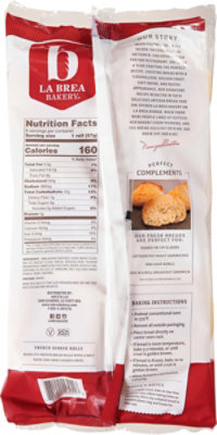 La Brea Bakery Take & Bake French Bread Dinner Rolls 6 Count - 2 Oz - Image 6
