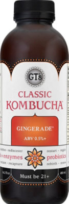 GTs Kombucha Gingerade - 16.2 Fl. Oz. - Image 2