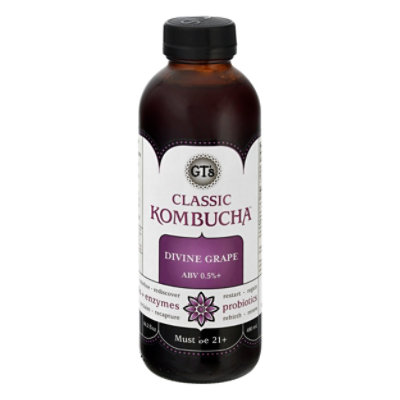 GTs Kombucha Divine Grape - 16.2 Fl. Oz.