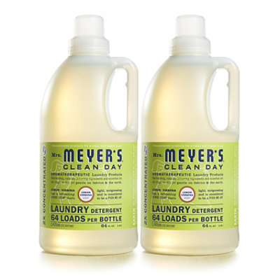 Mrs. Meyers Clean Day Laundry Detergent Lemon Verbena 64 fl oz - Image 2