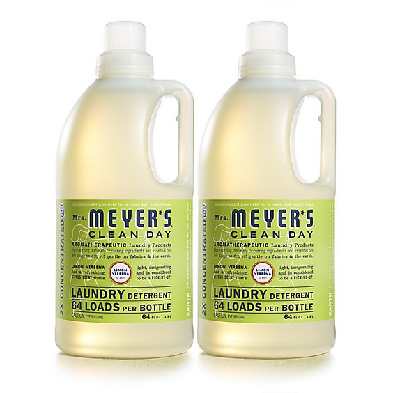 Mrs. Meyers Clean Day Laundry Detergent Lemon Verbena 64 fl oz