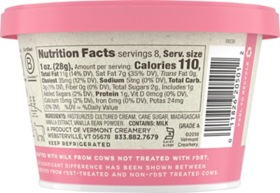 Vermont Creamery Cultured Cream French Style Madagascar Vanilla - 8 Oz - Image 6